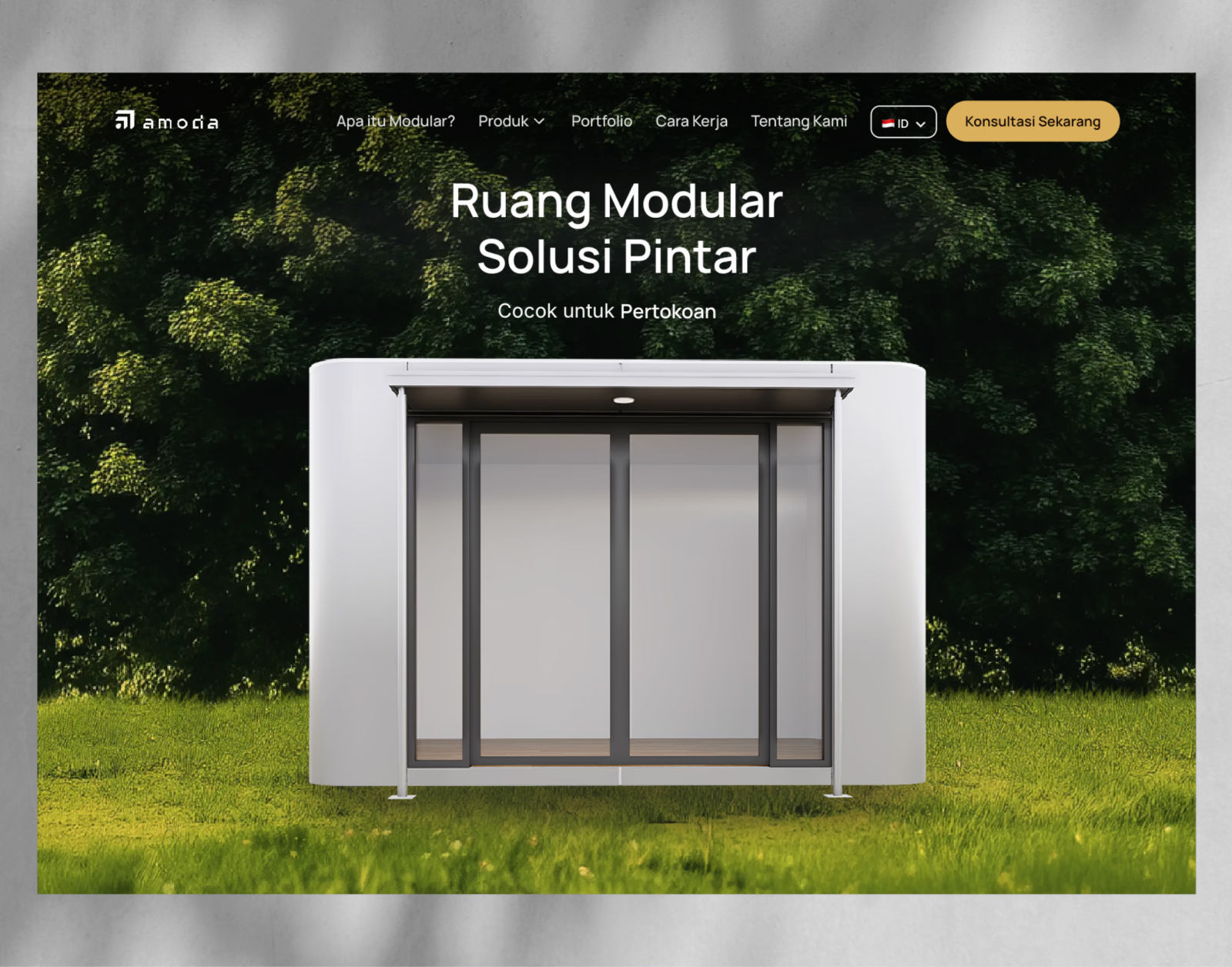 Amoda - Modular building website design animation 3d design architecture web design b2b backswitch building web design clean design digital product figma framer graphic design minimalist design modular design motion graphics realproject responsive ui ux web design website website design