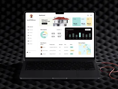 Real Estate Management Web App branding clean feed graphic design home real estate sign in ui user interface web