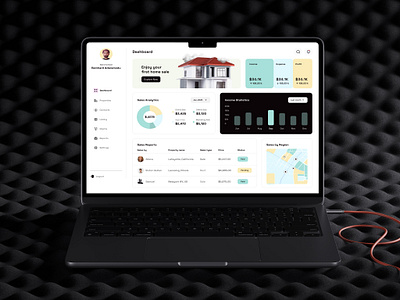 Real Estate Management Web App branding clean feed graphic design home real estate sign in ui user interface web