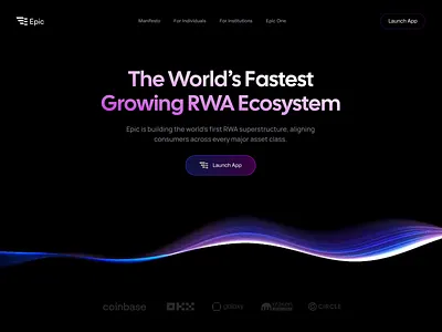 RWA 3D website animation web design 3d 3d animation 3d website crypto crypto 3d crypto animation echosystem hero image hero section homepage landing page rwa web website