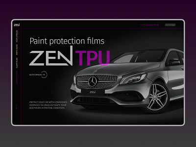 Website Concept — Automotive Paint Protection automotivedesign conceptdesign darkdesign design digitaldesign figmadesign landingpage modernwebdesign ui uidesign ux uxdesign votakdigital webdesign websiteconcept