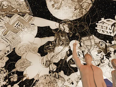 Cupola: Mater Aeterna X Carles Garcia O'Dowd activism event exhibition mural outdoor public art sculpture