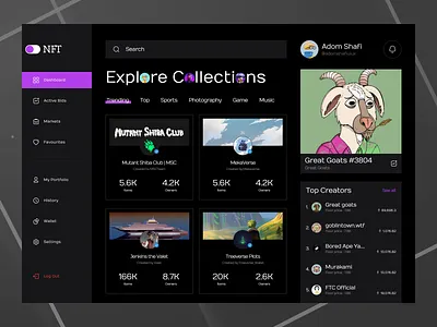 NFT Dashborad crypto crypto dashboard dashboard nft