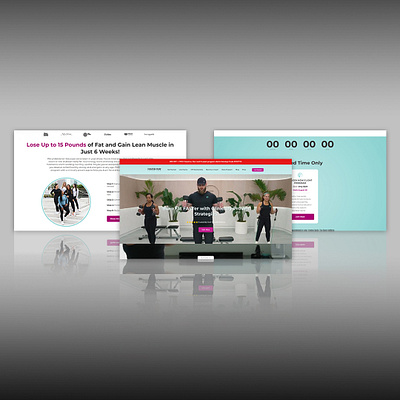 Fitness app website development- Webflow Responsive Landing page design fitness app website health website landing page multipage website responsive layout ui web design webflow