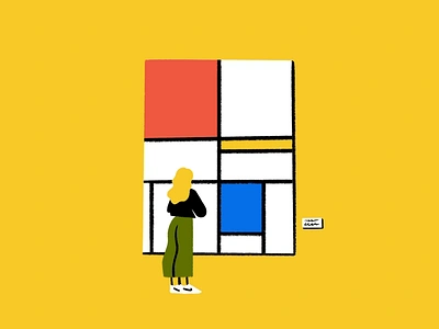 Art museums 🎨🖌️🖼️💨 art art museum design doodle funny illo illustration lol matisse mondrian museum paintings sketch warhol