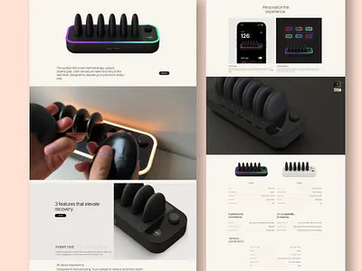 ELO- Thermotherapy Web Development Project- Clean & Bold Design branding health website landing page modern layout responsive design therapy thermotherapy ui web design webflow