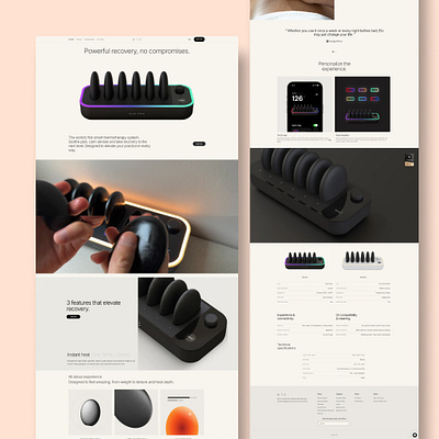 ELO- Thermotherapy Web Development Project- Clean & Bold Design branding health website landing page modern layout responsive design therapy thermotherapy ui web design webflow