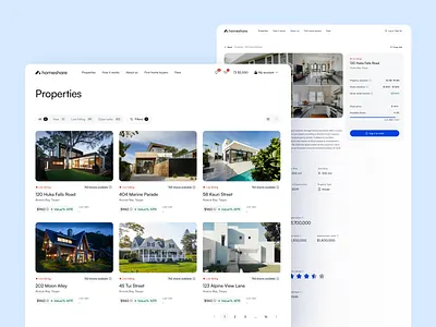 Case study Homeshare: Marketplace & Product Design web design
