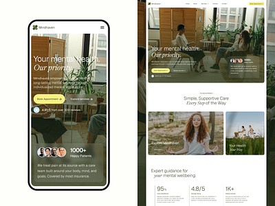 Healthcare Consultancy Website healthcare home page landingpage medical ui web website