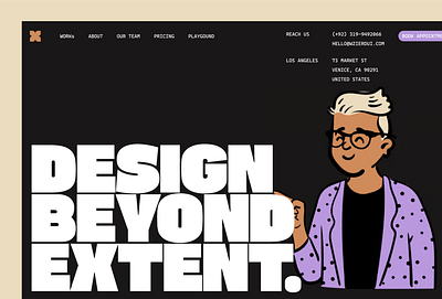 Studio Website 3d animation branding design figma framer graphic design illustration landing page logo mobile app motion graphics protfolio studio ui uiux ux web design webflow website