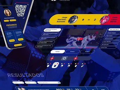 Smart system and web for the Spanish Taekwondo Federation digitalproductdesign