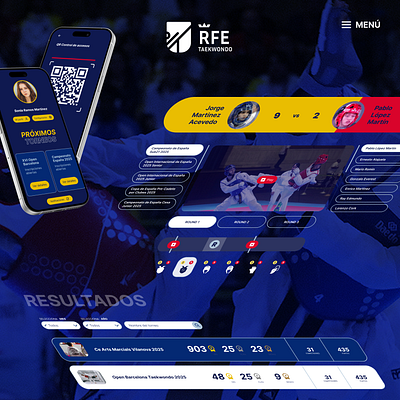 Smart system and web for the Spanish Taekwondo Federation digitalproductdesign