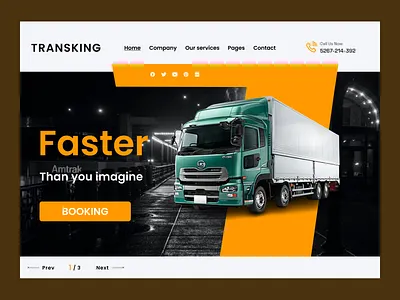 Transportation Website Design | WebyKing graphic design ui website design