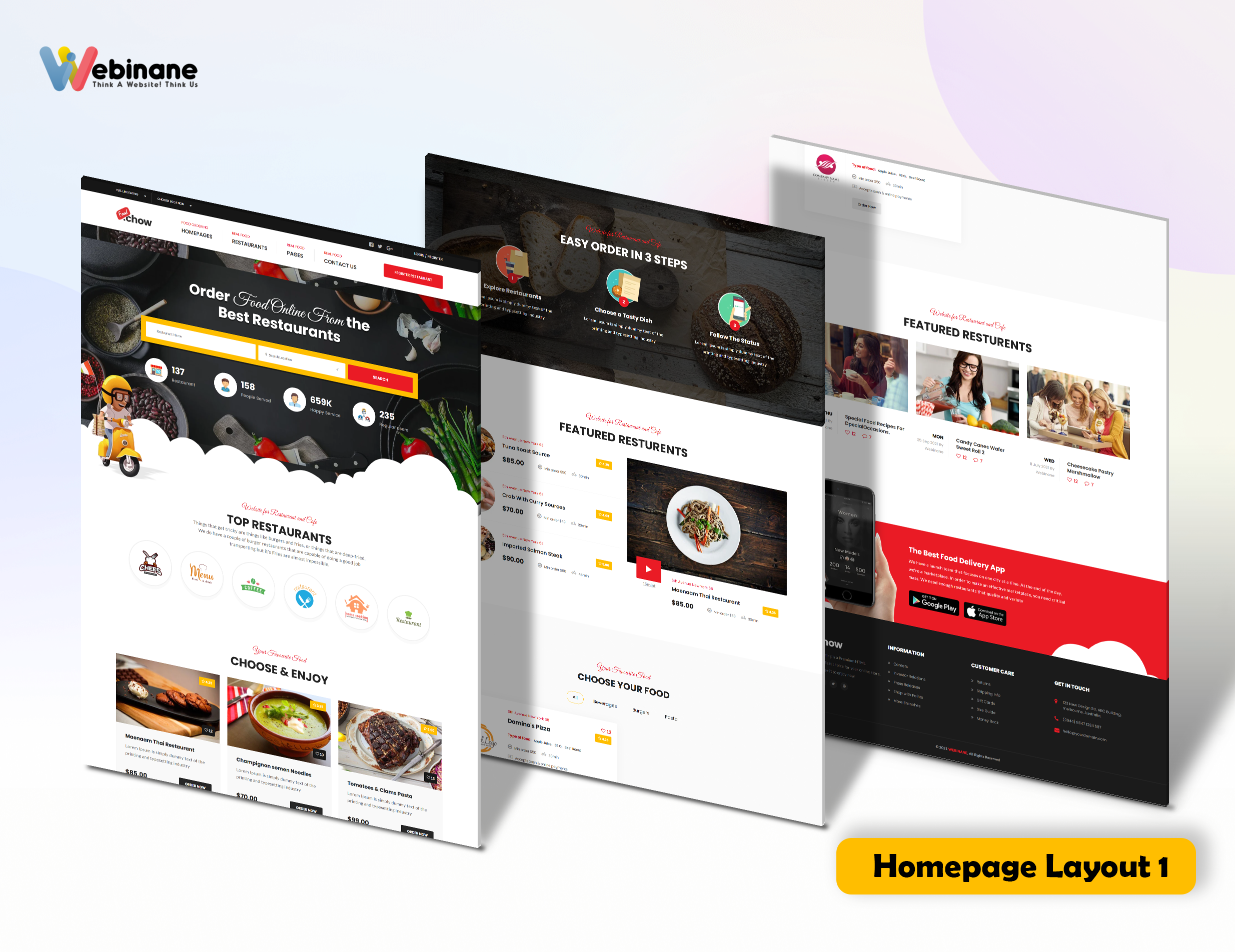 Example of Fast Food Website Design & Development 
