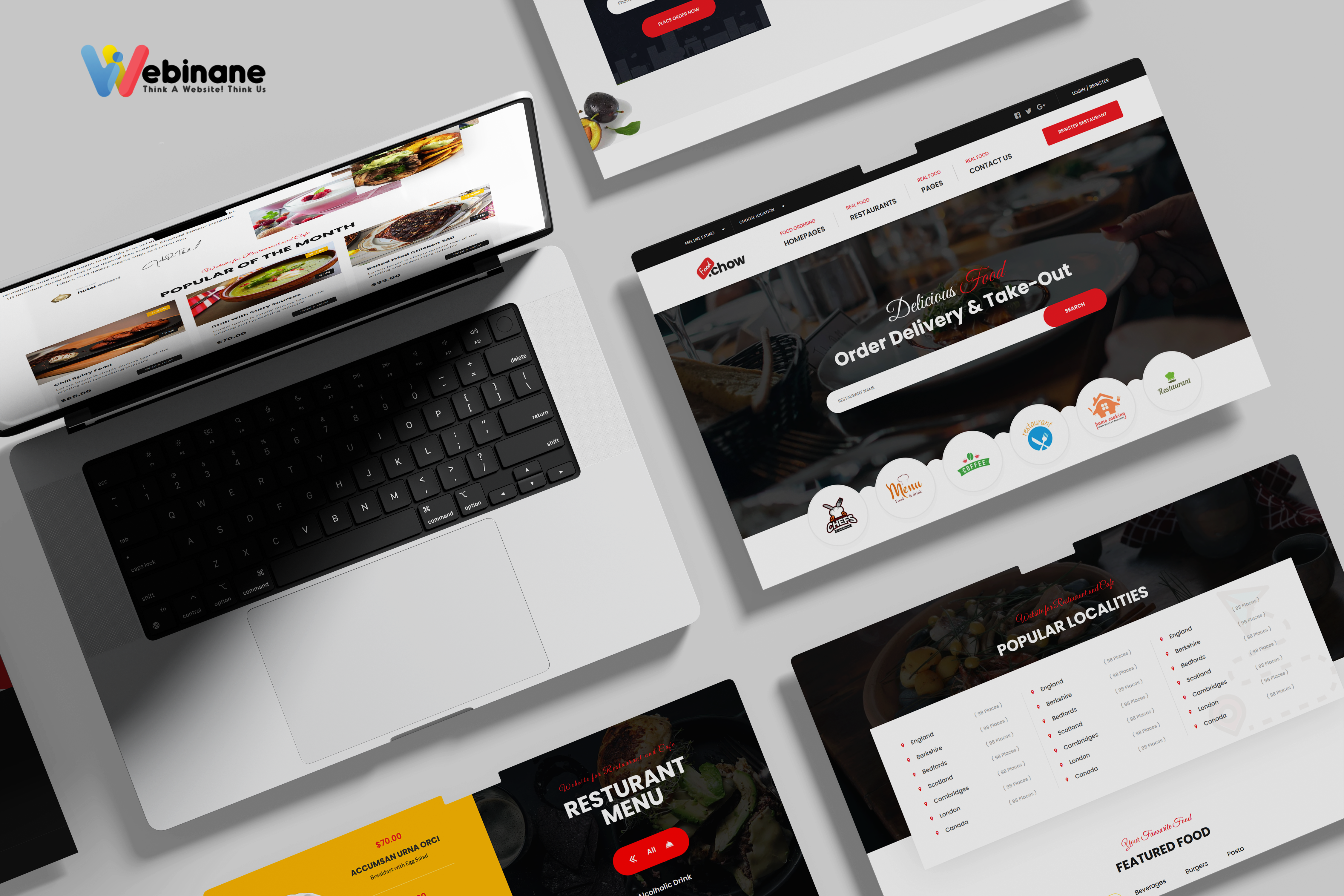 Example of Fast Food Website Design & Development 