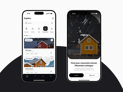 Property Details on Mobile App 3d app branding graphic design logo mobile motion graphics mvp realestate ui ux
