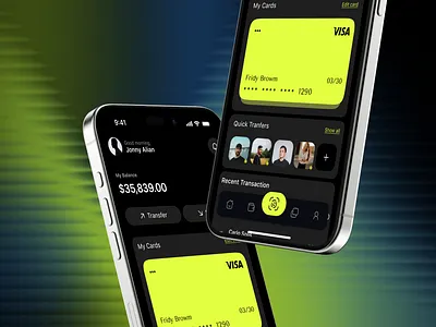 FinTech Mobile App Design 3d and crypto transactions. animation branding graphic design logo motion graphics ui