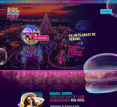Solmarket | A Summer Festival Experience that Pops digitalexperience