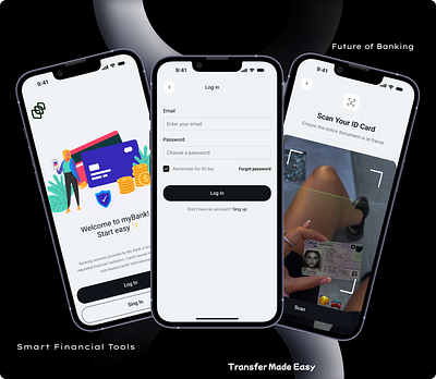 Digital Banking (From Welcome to Verification) appdesign authentication fintech login onboarding productdesign ui ux