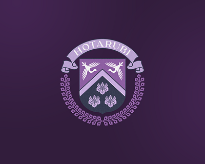 Tokyo Debunker / Hotarubi House Crest asia branding china coat of arms college crest design emblem fantasy game japan logo school seal university vintage