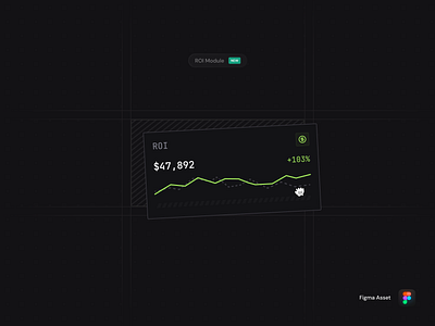 ROI Analytics Module 📈 card component dashboard figma free module roi ui ui kit ux