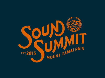 Sound Summit badge bay area branding festival illustration lettering lockup logo modern mountain music san francisco sound typography