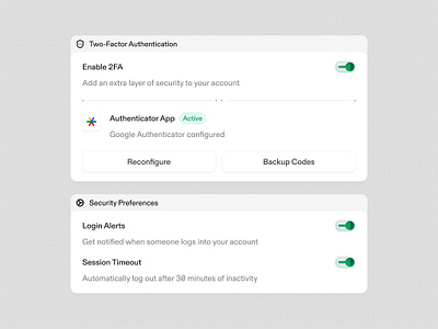 Settings dashboard dashboard ui product design saas settings toggle toggle switch ui