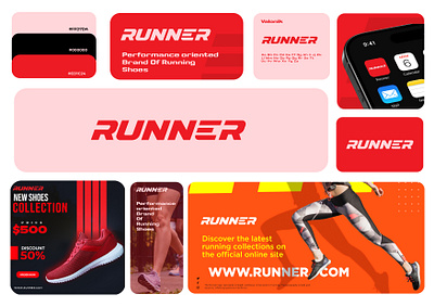 Elevating Performance: Runner Brand Identity & Visual Guidelines branding design graphic design illustration logo typography vector