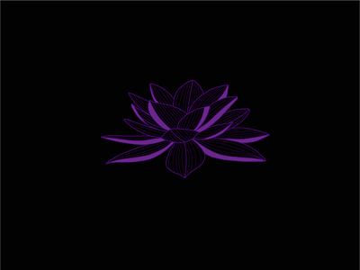 Black lotus black design graphic design illustration julia-pgh lilac logo lotus vector