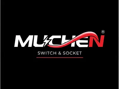 MUCHEN - Switch and Socket Logo and High Quality Animation brand identity branding corporate identity custom logo graphic design logo collection logo design monogram logo typography logo visual identity