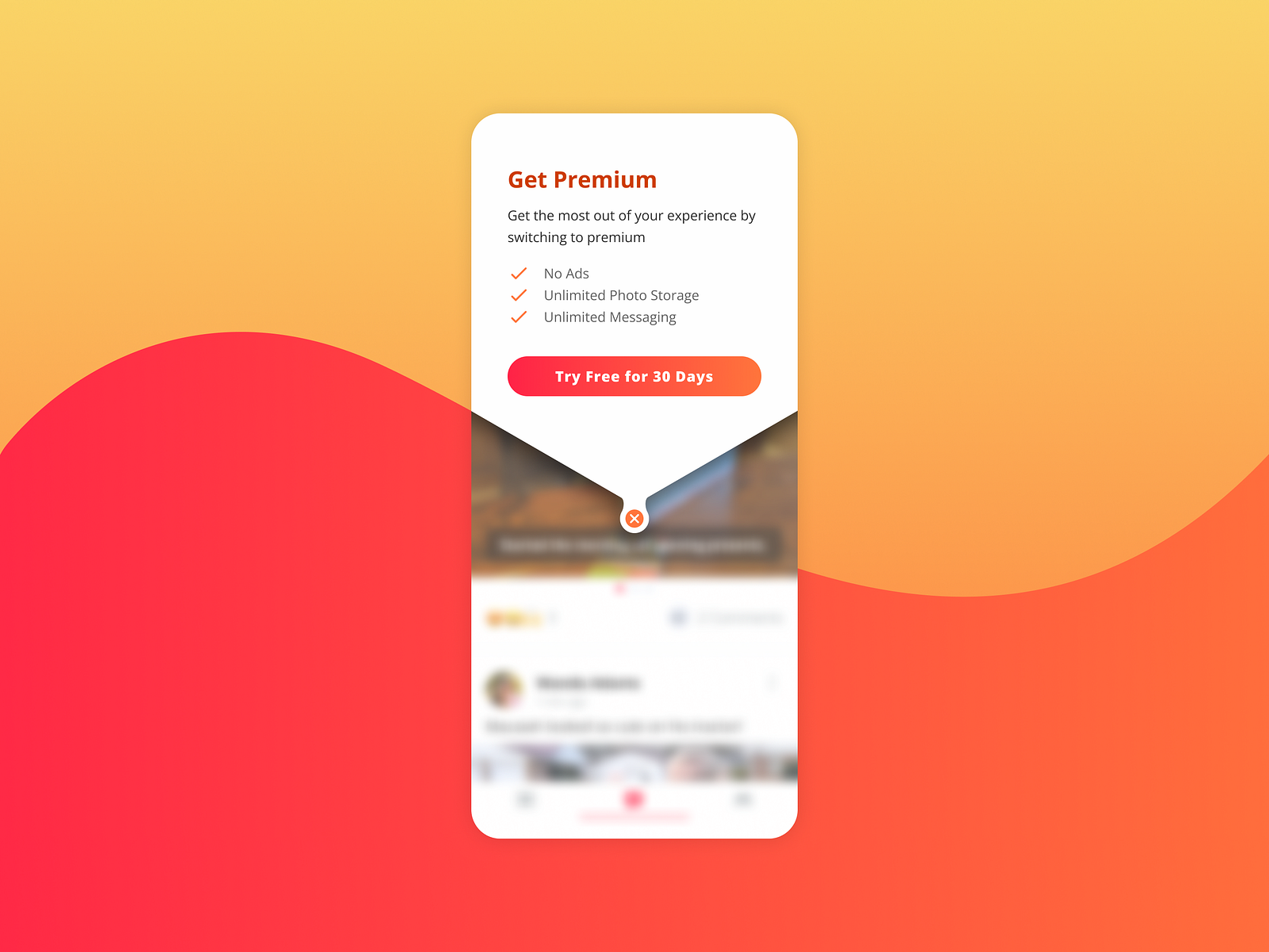 Daily UI - 016 - Pop-Up / Overlay by Corey Campbell on Dribbble
