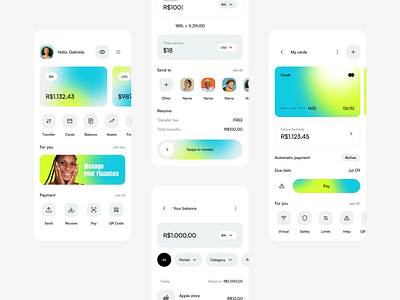 App Design: Finance app app design banking app clean concept design dashboard finance fintech interface layout minimal minimaldesign mobile design money app ui ui ux uidesign ux uxdesign wallet