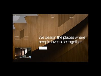 Hero section agency architecture art direction branding clean dailyui hero hero section hero website home page identity landing page lithuania minimal modern saas saas landing web design web site webflow