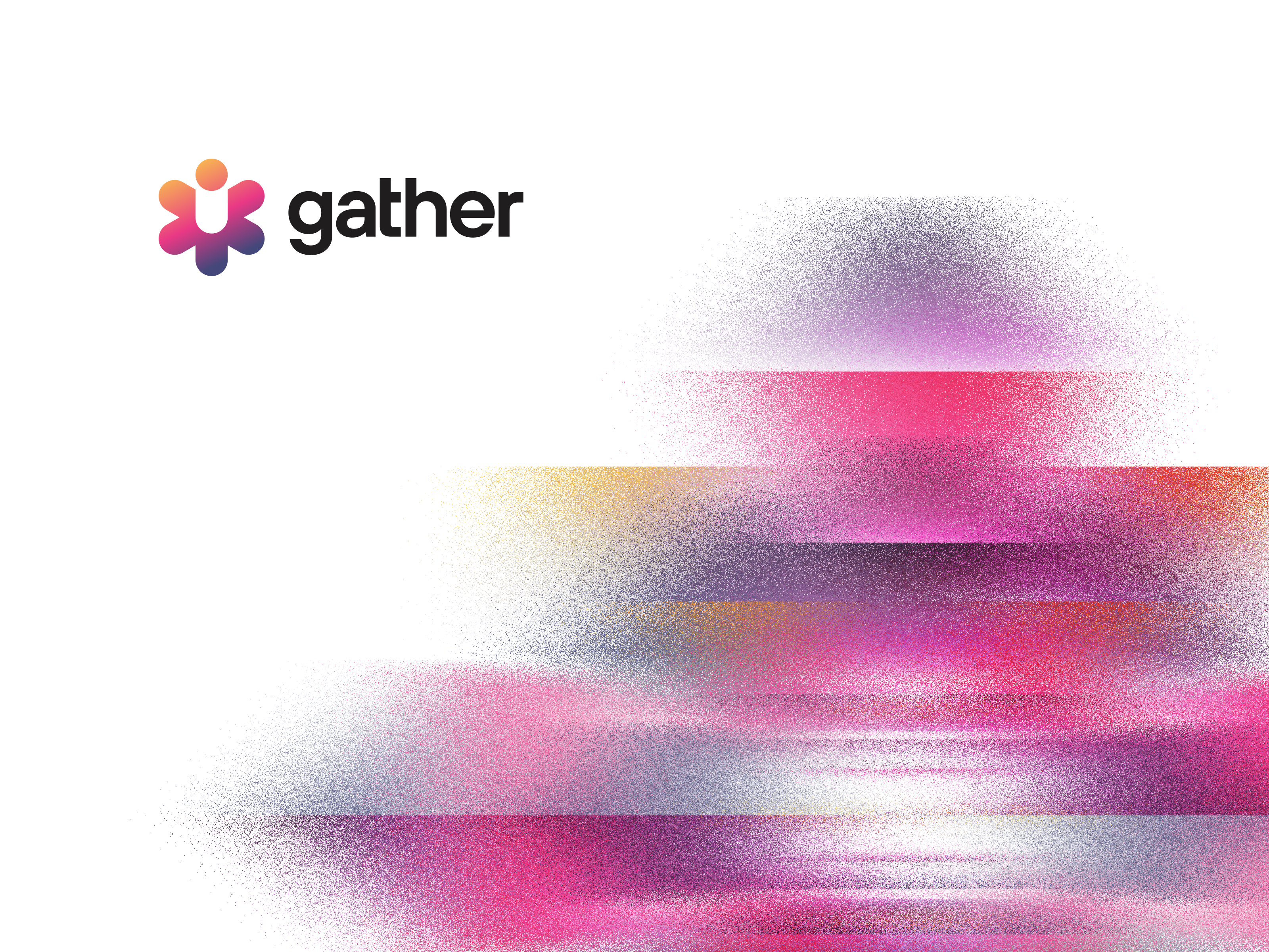 Gather 4 branding identity logo mark negative space symbol
