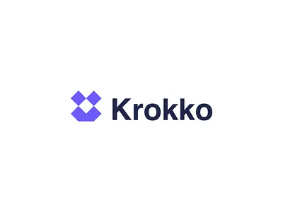 Krokko Modern Logo Design adobe illustrator ai brand logo branding creative logo custom logo dribbble frog graphic design iconic logo logo design logo design branding logo presentation mark marufiam modern logo robot saas logo tech logo technology