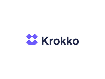 Krokko Modern Logo Design adobe illustrator ai brand logo branding creative logo custom logo dribbble frog graphic design iconic logo logo design logo design branding logo presentation mark marufiam modern logo robot saas logo tech logo technology