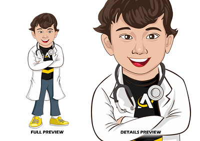 Doctor - Design Character for Rumah Sunat Official adobe ilustrator animation anime art branding cartoon character children coreldraw custom design doctor graphic design illustration kid logo open order vector