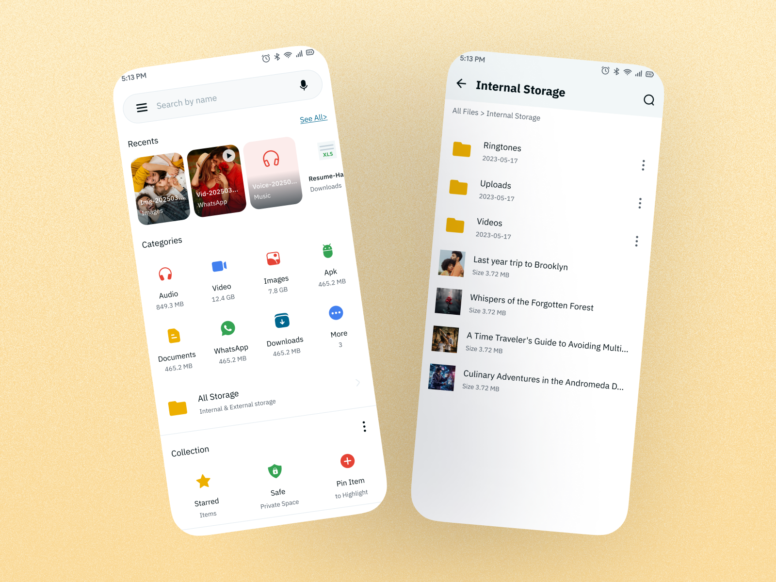 Smart File Manager App UI Design app design cloud storage design trend document file manager file manager app file sharing mobile design organize storage app trendy ui uiux designer visual design