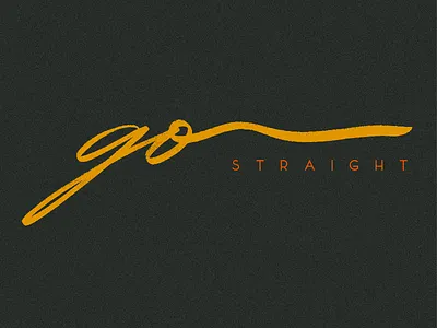 go straight : calligraphy art artwork brushelettering calligraphy custom flow fun ideas identity japan lettering logo script series signature type unique zen