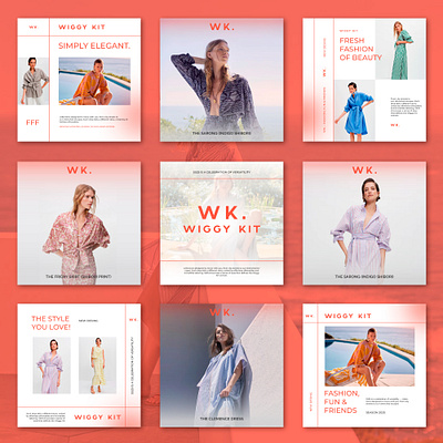 Wiggy Kit – Social Media Branding Design advertising design branding design graphic design illustration logo social media kit ui userexperiencedesign uxuidesigner