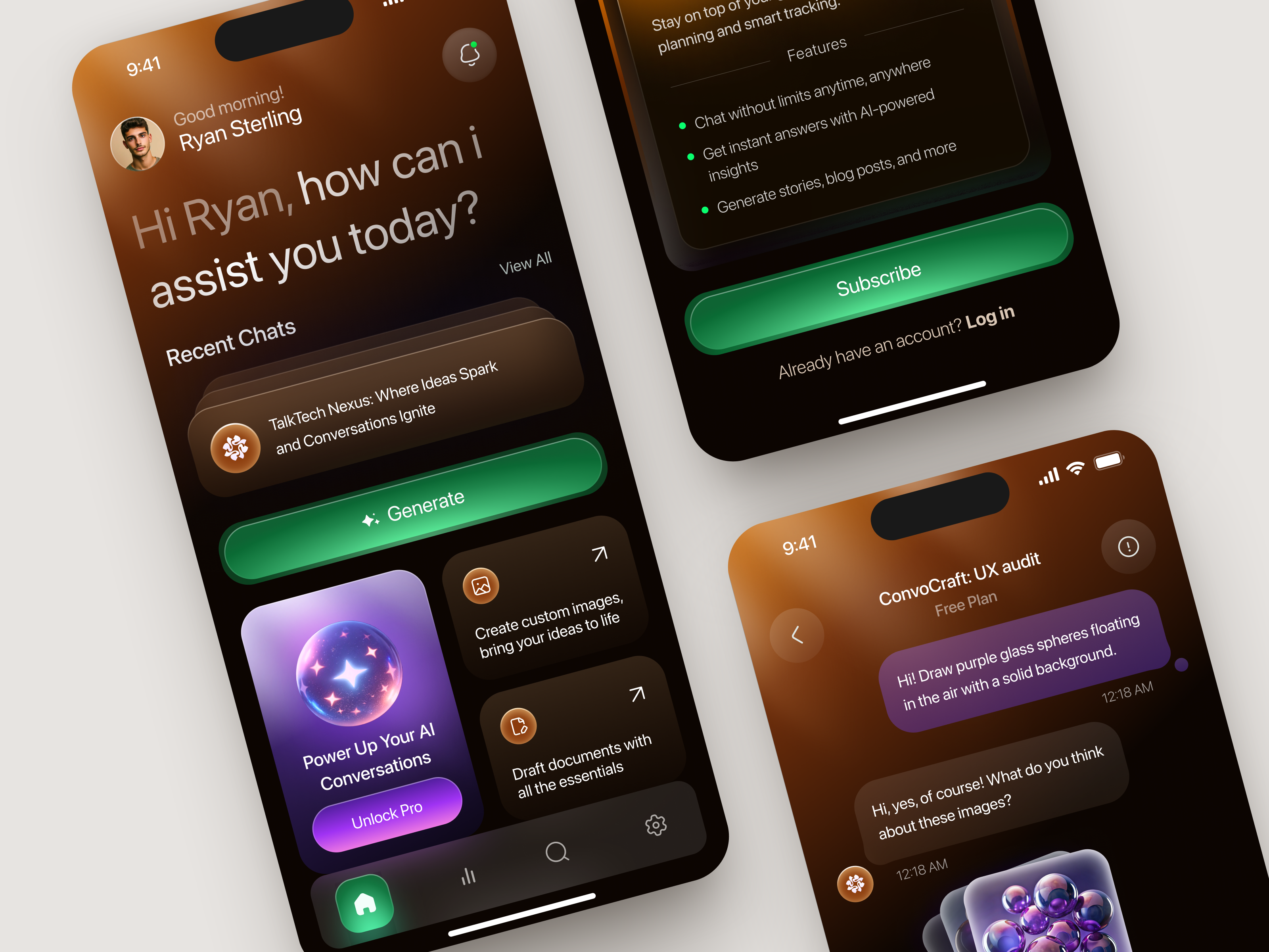 Mobile design for Ai, SaaS app design application design design interface ios app design mobile app product service startup ui ux