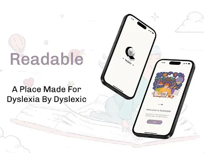Raedable, a smart tool for dyslexic individuals accssibility ai ai chatbot animation book reader app community dyslexia dyslexia community education figma mobile app design prototype ui ux research wireframes