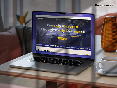 Coffee Shop E-commerce coffee delivery ecommerce onlinestore productcard shop uiuxdesign webdesign