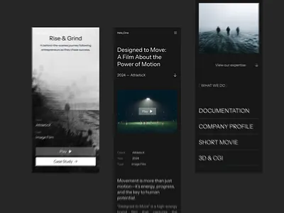 Helocine - Mobile Responsive abstrak clean heloclaps minimalist mobile breakpoints mobile design mobile responsive design responsive design ui uiux