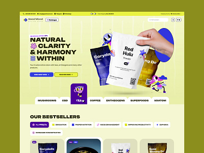 Online Store Concept for a Wellness Brand design ecommerce graphic design illustration motion graphics onlinestore ui ux webdesign