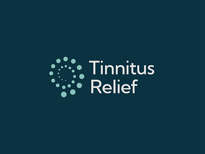 Tinnitus Relief - Logo Design audio balance branding calm circular ear echo energy flow health logo design logomark modern relief simple sound symbol tinnitus wave wellness