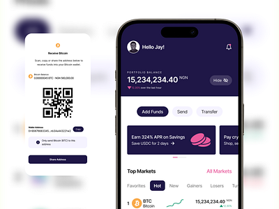 Financial Portfolio UI Design crypto app designwithjay figma figmacommunity figmatips financeappdesign fintech mobileappdesign portfolioapp product design ui ui design uidesignlearning uiux uxdesign