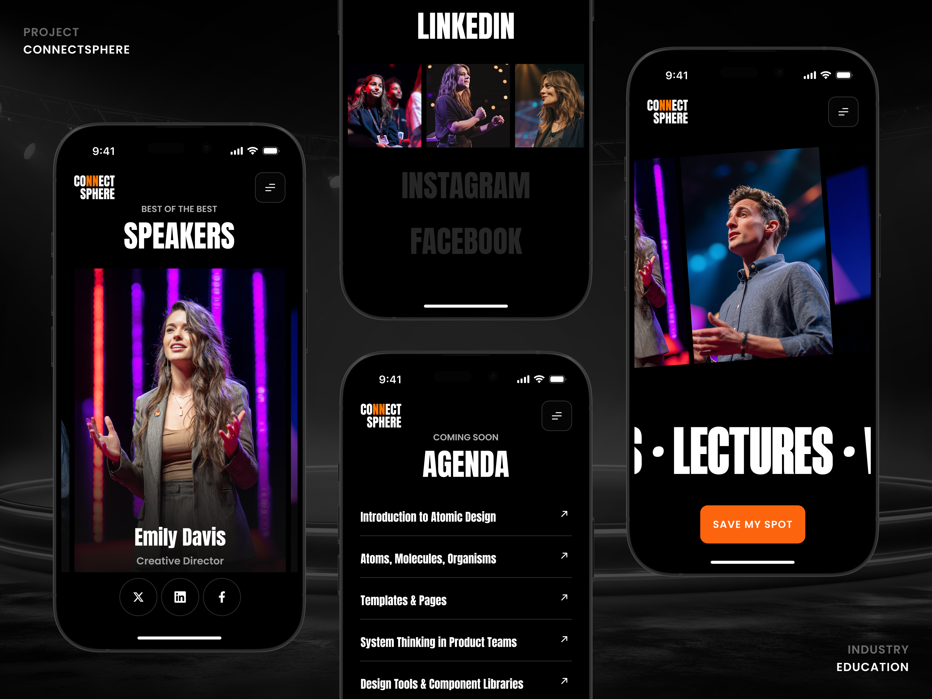 Conference Website Design – ConnectSphere by Phenomenon Labs for ...