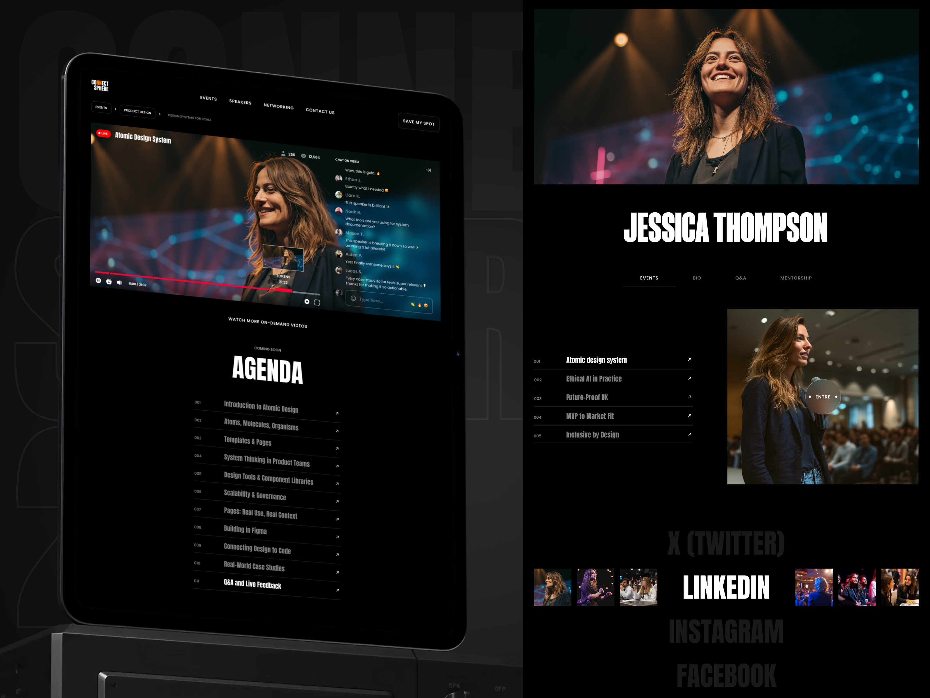 Conference Website Design – ConnectSphere by Phenomenon Labs for ...