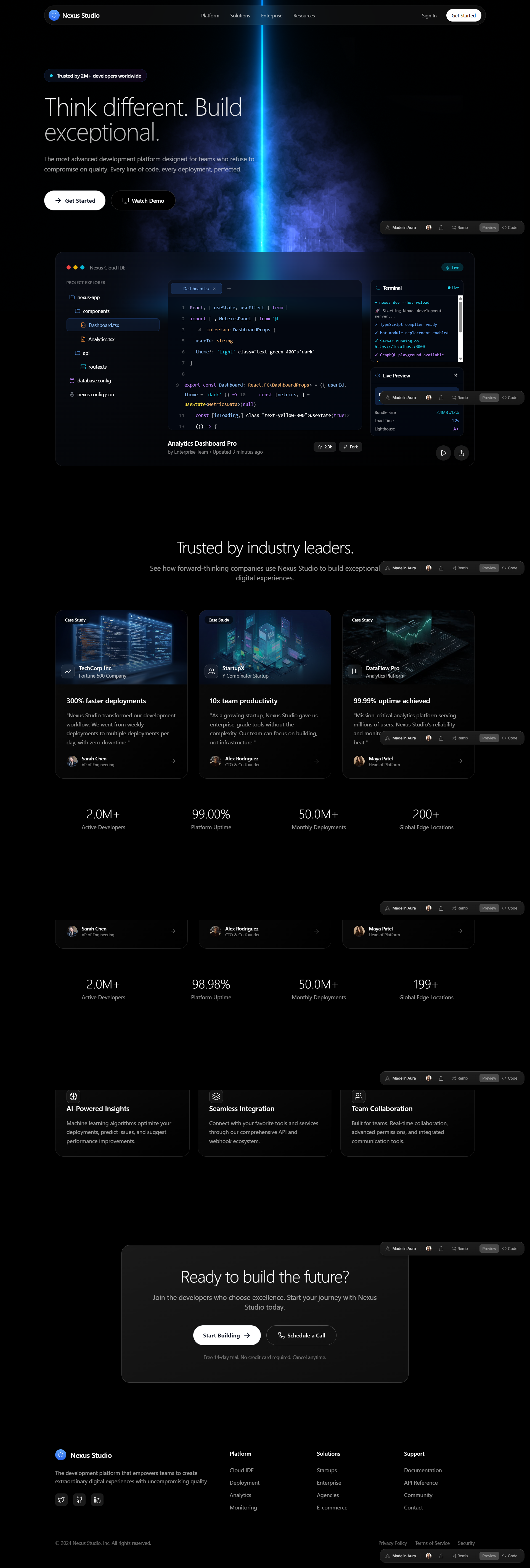 Interactive Landing Page with Animated Cards agency ai design branding business cards design figma graphic design interactive landing page saas ui design ux design web design web ui website design